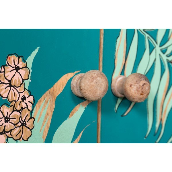 Skrinka v tyrkysovo-prírodnej farbe 90x85x40 cm Reipur – Interia Home & Living-image-1