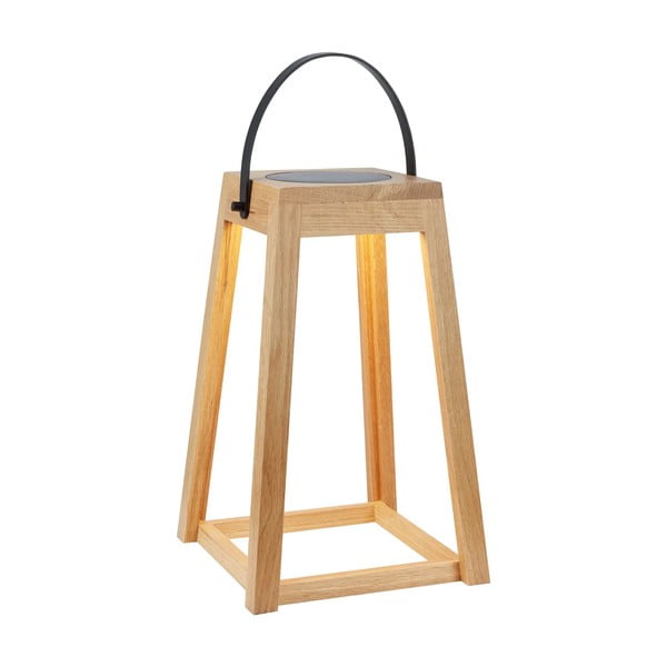 Hnedý vonkajší solárny LED lampáš na USB (výška 54 cm) Nordic – Markslöjd