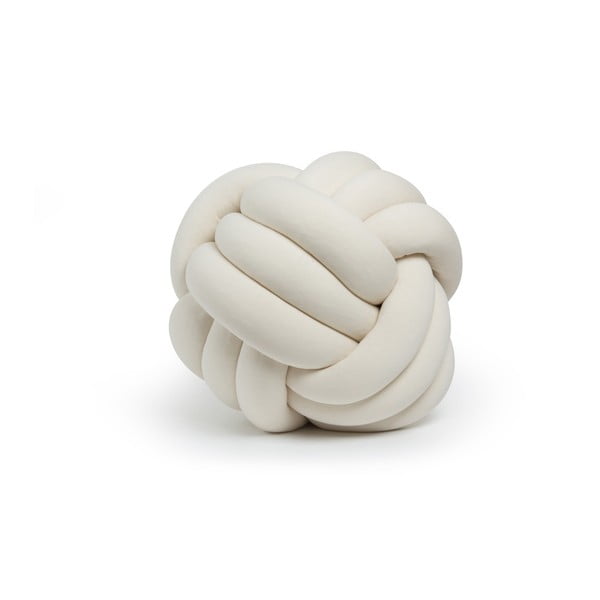 Svetlobéžový vankúš Knot Decorative Cushion, ⌀ 45 cm