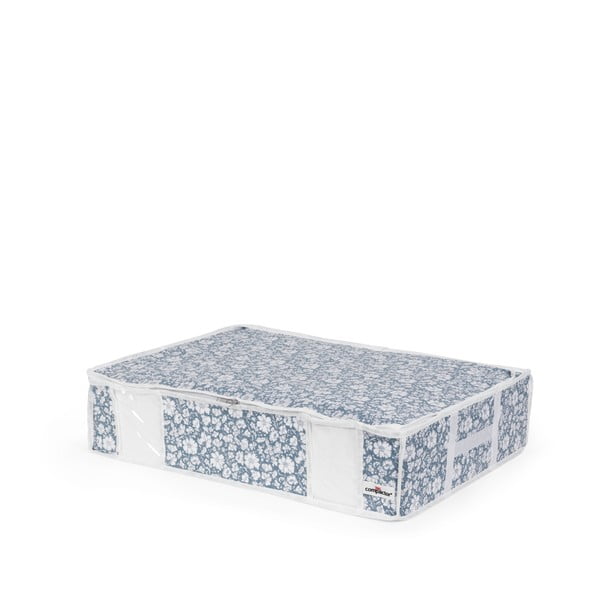 Modrý vakuový úložný box na oblečenie pod posteľ Compactor Signature Vicky 3D Vacuum Bag, 145 l