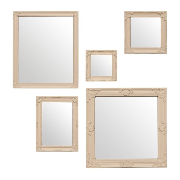 Nástenné zrkadlá v súprave 5 ks Baroque – Premier Housewares