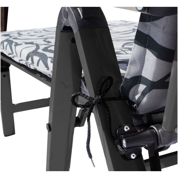 Čierne kovové záhradné ležadlo Ass Comfort - Sun Garden-image-2