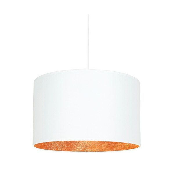 Závesné dvojramenné svietidlo v bielo-medenej farbe Sotto Luce Mika, ⌀ 40 cm-image-1