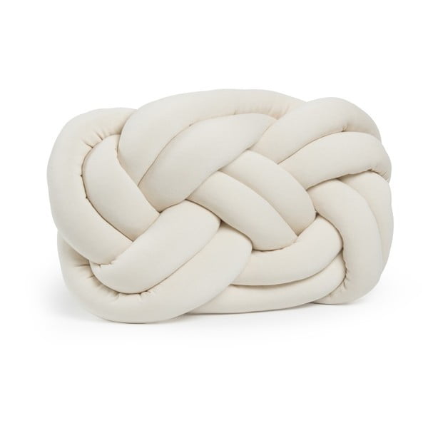 Svetlobéžový vankúš Cloud Knot Decorative Cushion, 40 x 32 cm