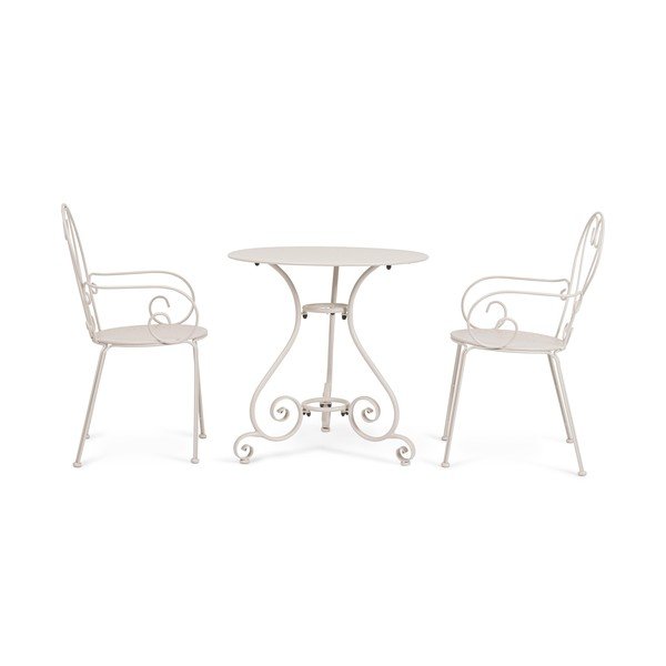 Oceľový okrúhly záhradný stolík ø 70 cm Etienne – Bizzotto-image-2