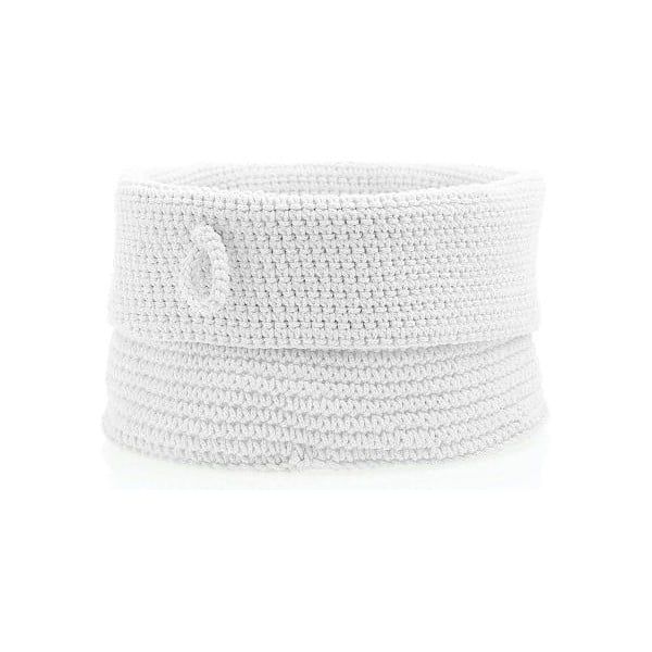 Biely úložný košík Zone Confetti, ⌀ 19 cm