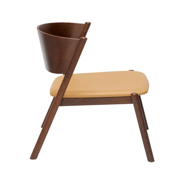 Tmavohnedé kreslo Oblique – Hübsch-image-2