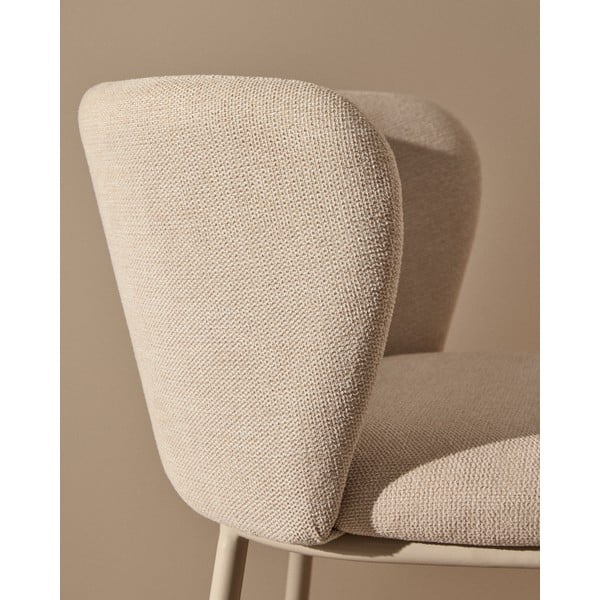 Béžová barová stolička (výška sedadla 75 cm) Ciselia – Kave Home-image-2