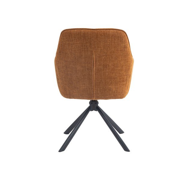 Oranžové čalúnené jedálenské kreslá v súprave 2 ks Avola – Unique Furniture-image-2