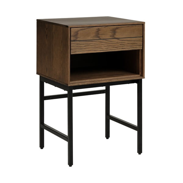 Odkladací stolík s doskou v dubovom dekore 40x45 cm Modica – Unique Furniture-image-3