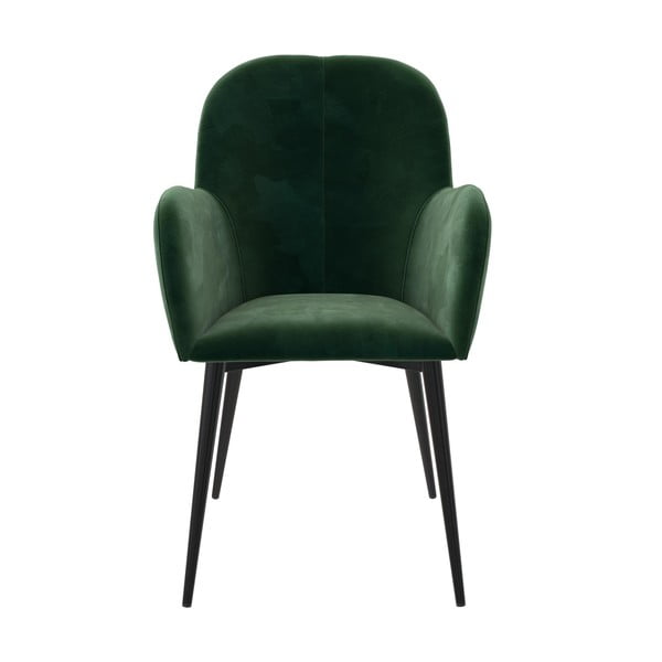 Zelené čalúnené jedálenské kreslo Fitz – Støraa-image-1