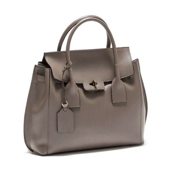 Sivo-hnedá kožená kabelka Isabella Rhea no. 479-image-2