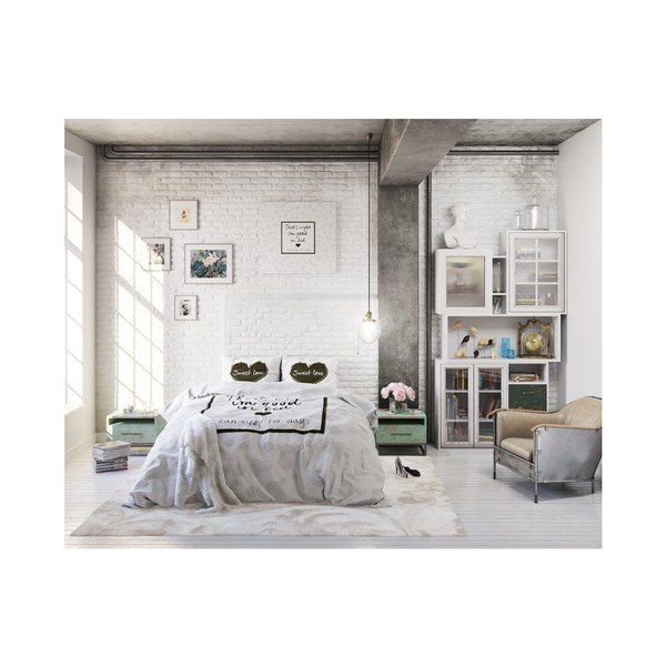 Obliečky z mikroperkálu Sleeptime In Bed, 200 x 220 cm-image-2