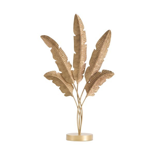 Dekoratívna soška v zlatej farbe Mauro Ferretti Five Leaf