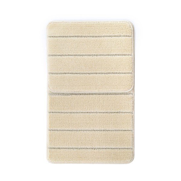 Krémovobiele kúpeľňové predložky v súprave 2 ks 50x80 cm Yeni Cizgli – Foutastic-image-2