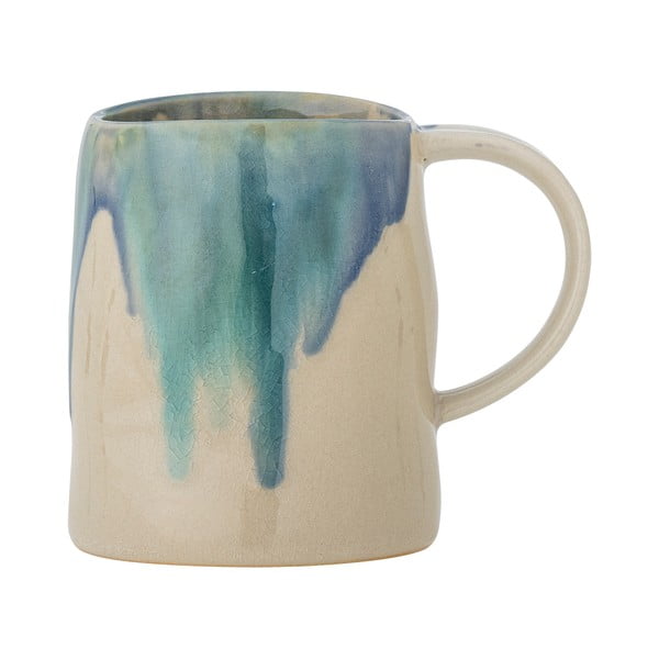 Modrý/béžový hrnček z kameniny 450 ml Yori – Bloomingville