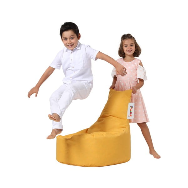 Žltý detský sedací vak Baton – Floriane Garden-image-4