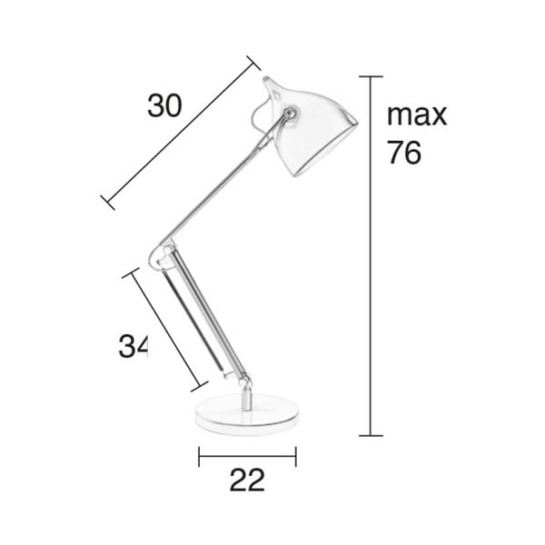 Biela stolová lampa Zuiver Reader-image-3