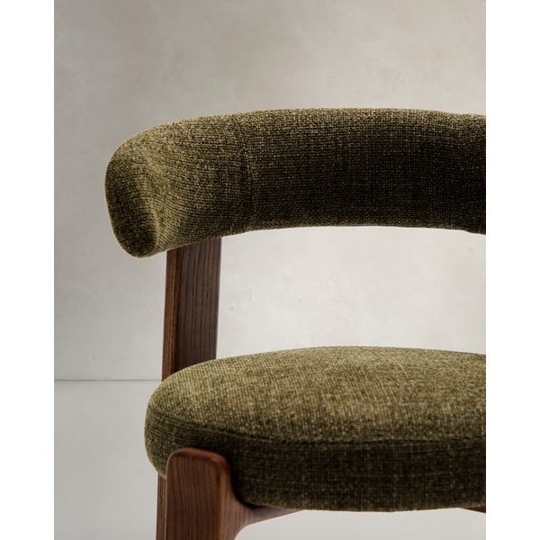 Kaki/hnedá jedálenská stolička z jaseňového dreva Granite – Kave Home-image-3