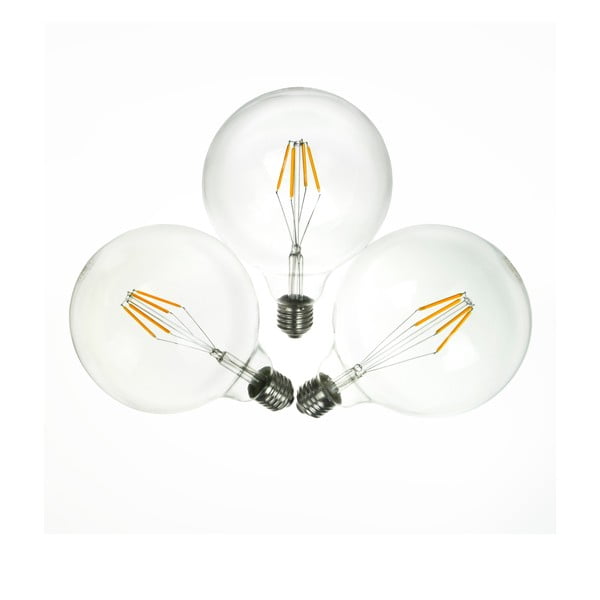 Sada 3 LED žiaroviek Bulb Attack MOOD Crown, E27 4 W