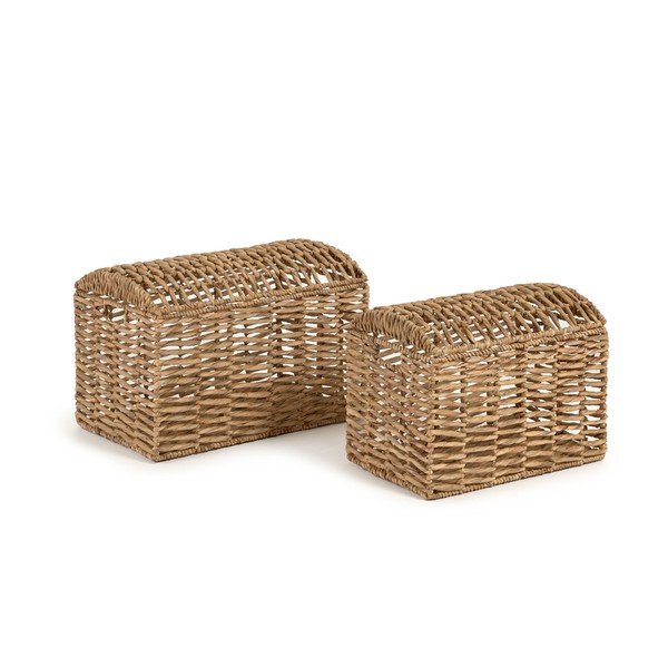 Košíky v súprave 2 ks z vodného hyacintu 60x37x40 cm Xuliana – Kave Home