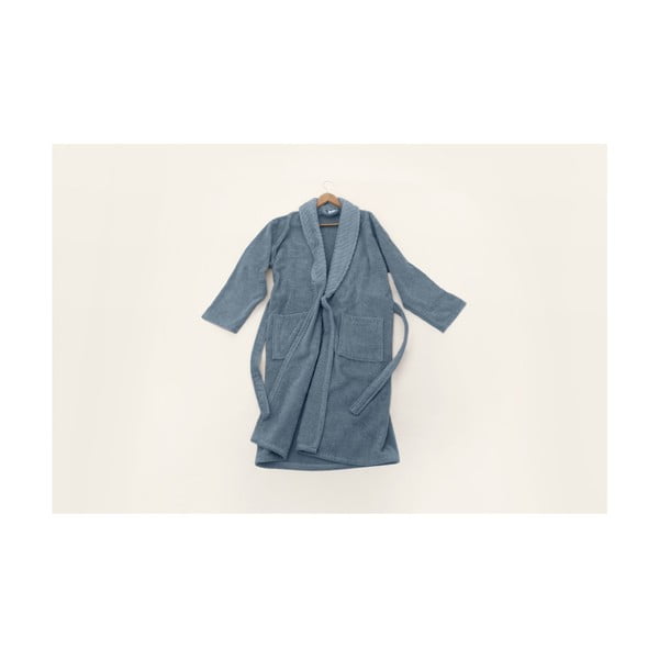 Modrý bavlnený župan veľkosť L/XL - Foutastic-image-1