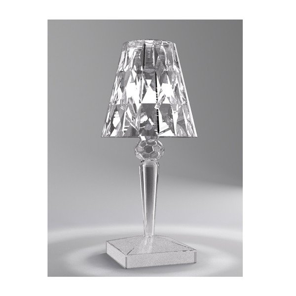 Transparentná stolová lampa Kartell Battery-image-1
