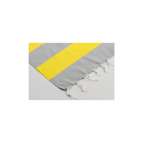 Hamam osuška Myra Grey Yellow, 100x180 cm-image-1