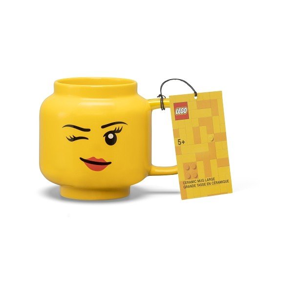Žltý keramický detský hrnček 530 ml Head - LEGO®-image-3