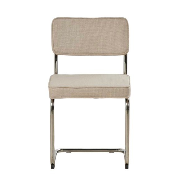 Béžová čalúnená hojdacia jedálenská stolička Rupert – Unique Furniture-image-2