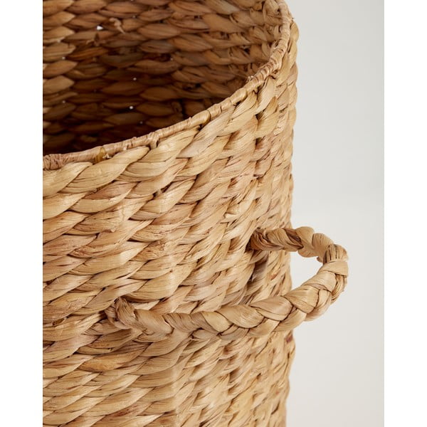 Kôš na bielizeň z vodného hyacintu v prírodnej farbe Yessira – Kave Home-image-4