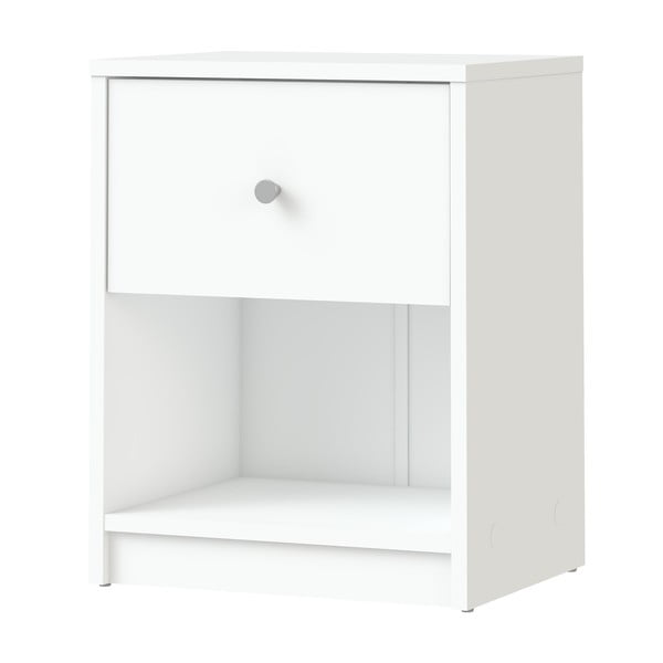 Biely nočný stolík s poličkami May - Tvilum-image-4