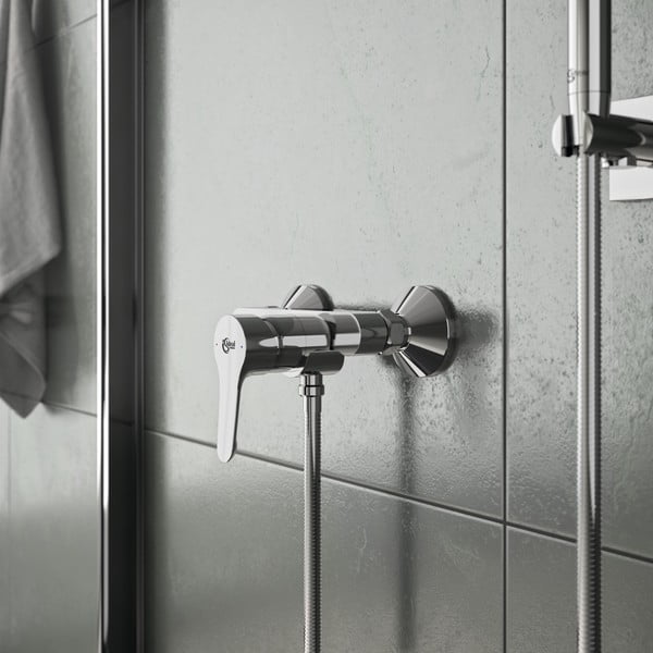 Sprchová nástenná batéria v lesklo striebornej farbe Alpha – Ideal Standard-image-2