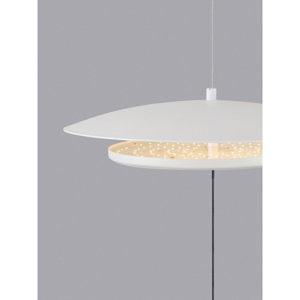 Matne biela hliníková LED stojacia lampa so stmievačom (výška  370 cm) Olos – Nova Luce-image-2