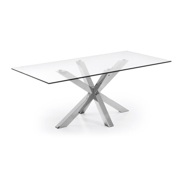 Jedálenský stôl s kovovou podnožou La Forma Arya, dĺžka 200 cm