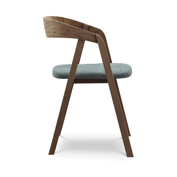 Modré jedálenské kreslo z masívneho dreva Erika – Makamii-image-2