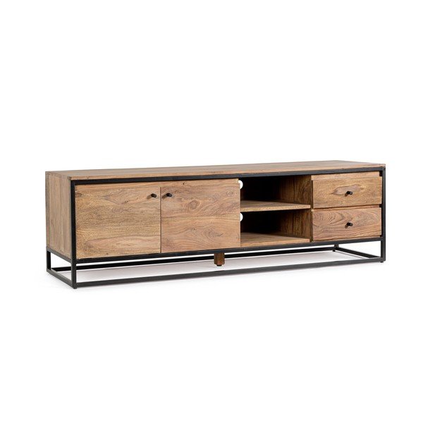 TV stolík z masívu sheesham v prírodnej farbe 175x50x45 cm Nartan – Bizzotto-image-2