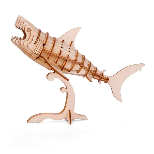 3D puzzle z balzového dreva Kikkerland Shark