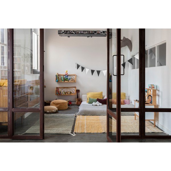 Okrovožltý bavlnený koberec 170x240 cm Twin Amber – Lorena Canals-image-1