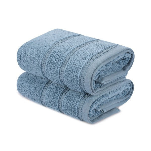 Súprava 2 modrých bavlnených uterákov Foutastic Arella, 50 x 90 cm-image-2