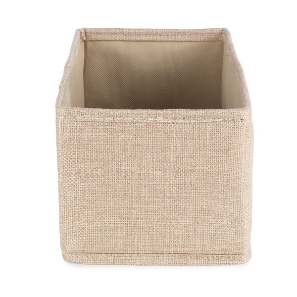 Béžový látkový úložný box 28x12x12 cm Sandy – Compactor-image-3