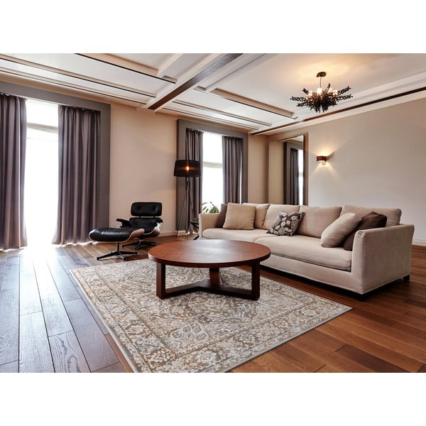 Sivo-béžový koberec 160x230 cm Sensi Idra – FD-image-1