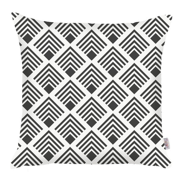 Čierno-biela obliečka na vankúš Mike & Co. NEW YORK Geometrical, 43 × 43 cm