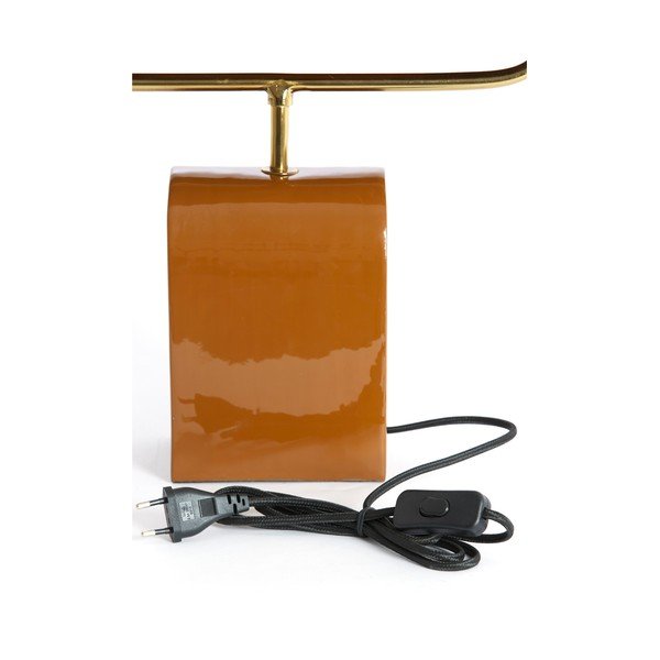 Oranžová kovová stolová lampa (výška  38 cm) Cardona – Light & Living-image-4