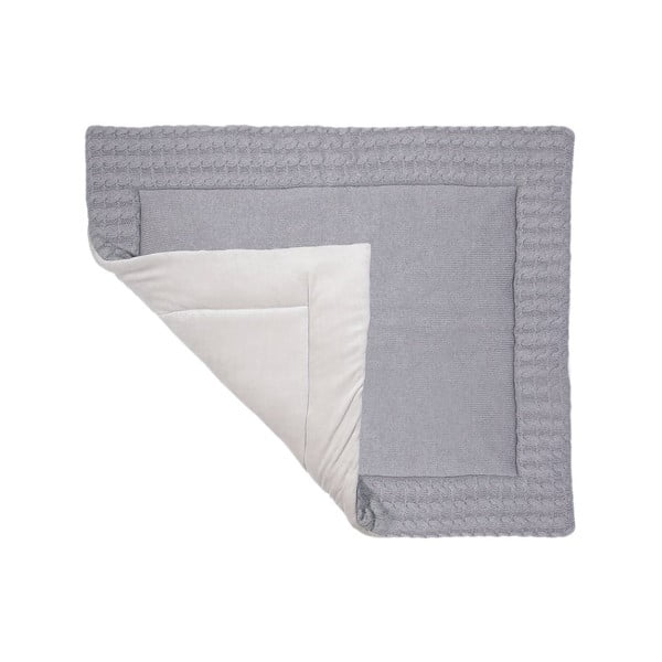 Sivá bavlnená hracia podložka Kindsgut Mat, 70 x 90 cm