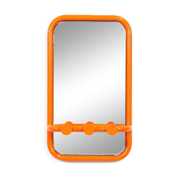 Oranžový kovový vešiakový panel Retro – Spinder Design