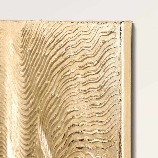 Ručne maľovaný obraz 88x118 cm Metallic Champagne – Malerifabrikken-image-3