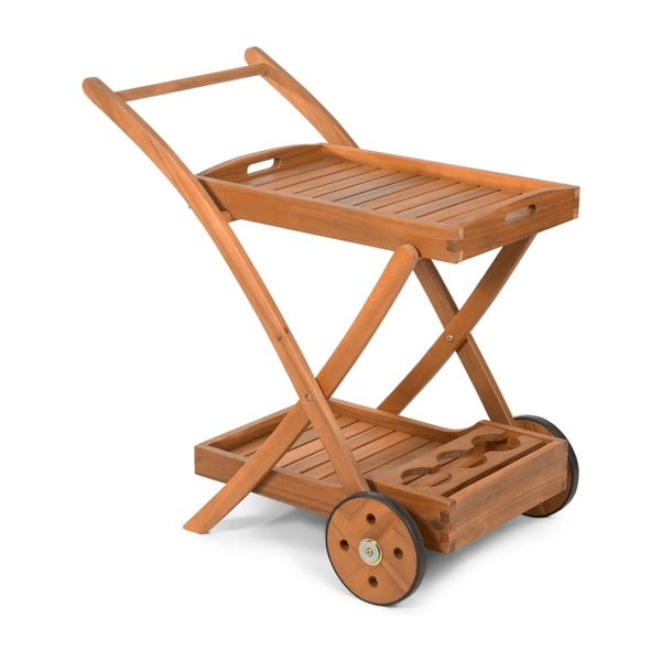 Záhradný servírovací vozík z akáciového dreva Fieldmann