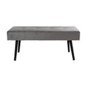 Sivá zamatová lavica Bonami Essentials Skiby