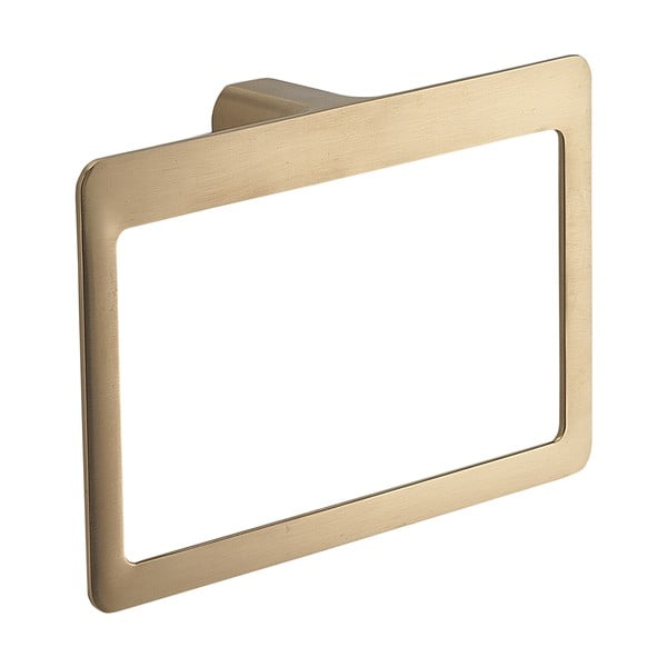 Nástenný kovový držiak na uteráky v zlatej farbe Gedy Pirenei – Sapho